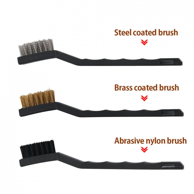 14PCS Car Auto Detailing Brush Set Motorcycle Cleaning &lrm;&lrm;7.09in 3