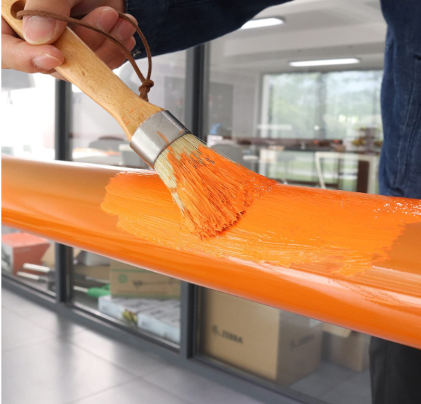 2PCS Chalk Paint Wax Brush Plated Ferrule For Furniture 2