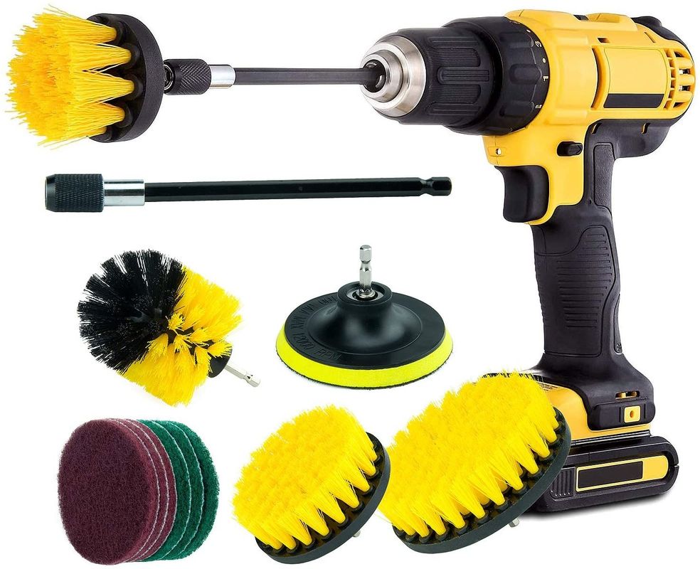 12PCS Multi Purpose Drill Brush Kit 1.28 Pounds Attachment Various Bristles