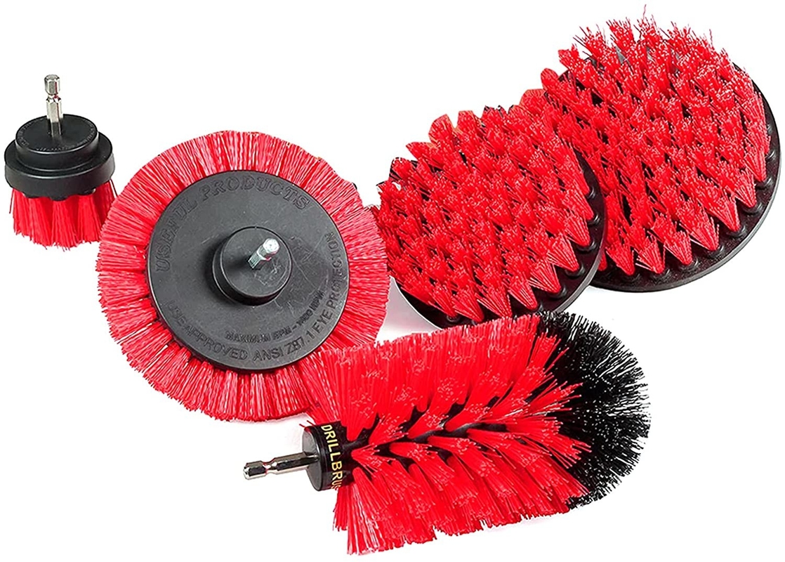 Nylon 0.3mm Filament Drill Brush Attachment Kit For Cleaning