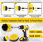 Yellow color Drill Scrubber Brush Drill Brush with Extend Attachment for Bathroom