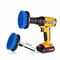 Blue Colour 4 Pieces Brush For Cordless Drill Attachment, Scrubber Cleaning Kit
