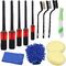 Polypropylene Car Detailing Brush Set 5pcs For Interior And Exterior